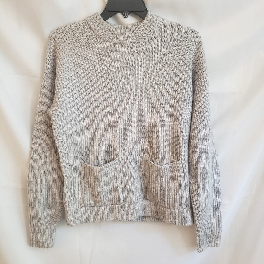 Ann Taylor Chunky Grey Sweater